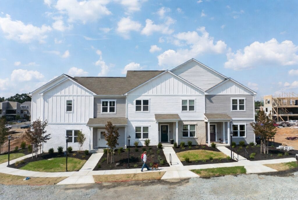 Newly built townhomes in a growing Charles County Maryland community