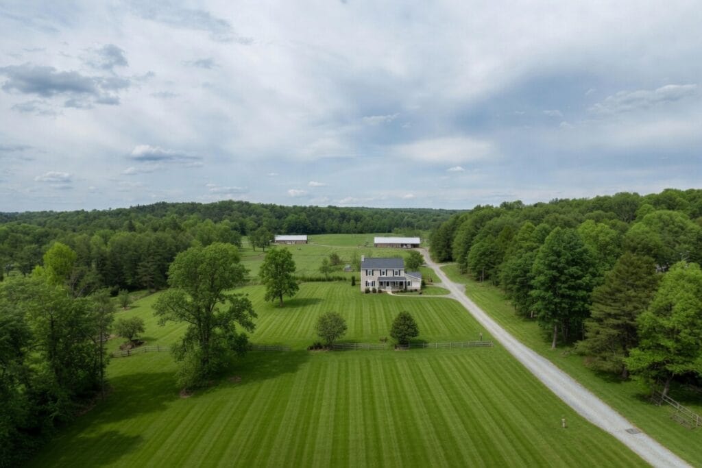 ural single-family home on a large wooded lot in Charles County Maryland