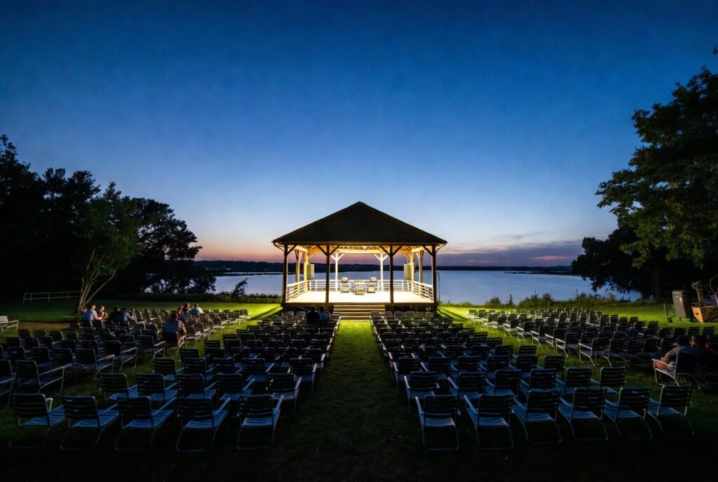 Calvert Marine Museum waterfront pavilion Solomons Maryland outdoor concert