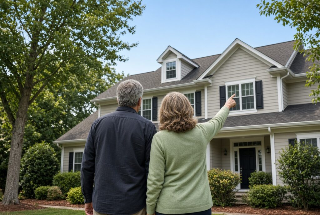 selling a house during divorce Maryland exterior home assessment