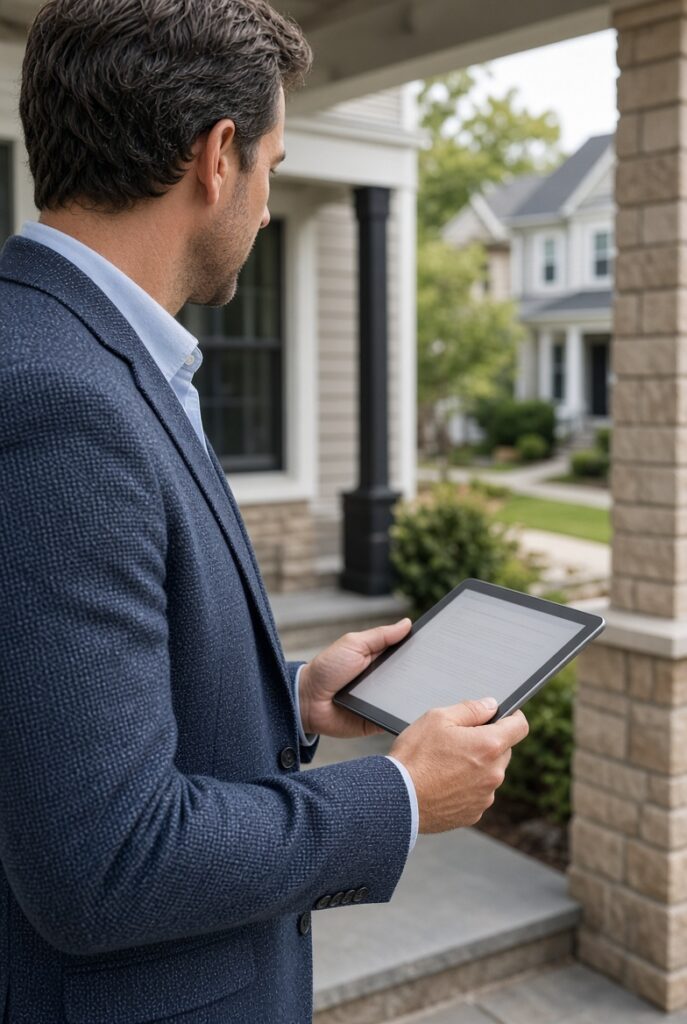 James Armel best realtor in Charles County Maryland reviewing a home