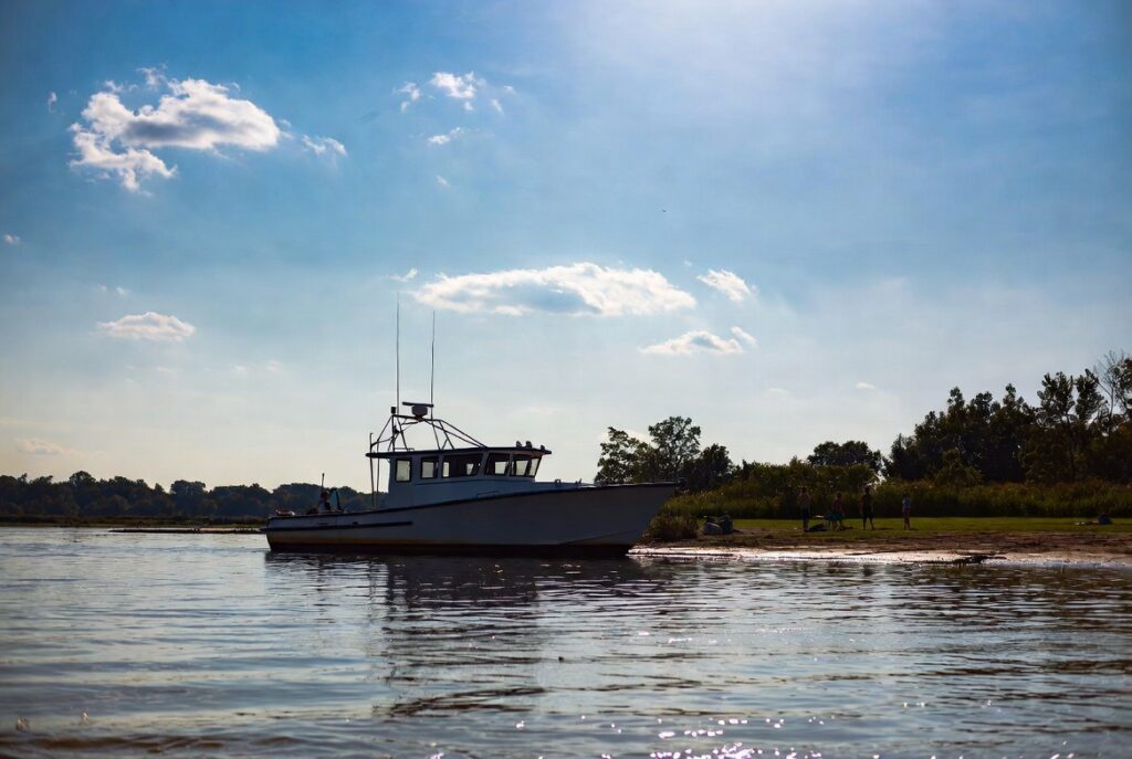 Piney Point crab boat on the Potomac River Southern Maryland family event