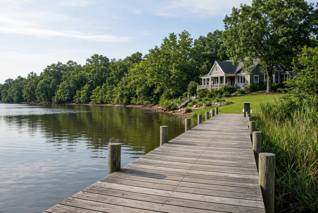 sell your waterfront home in Southern Maryland with private pier and dock