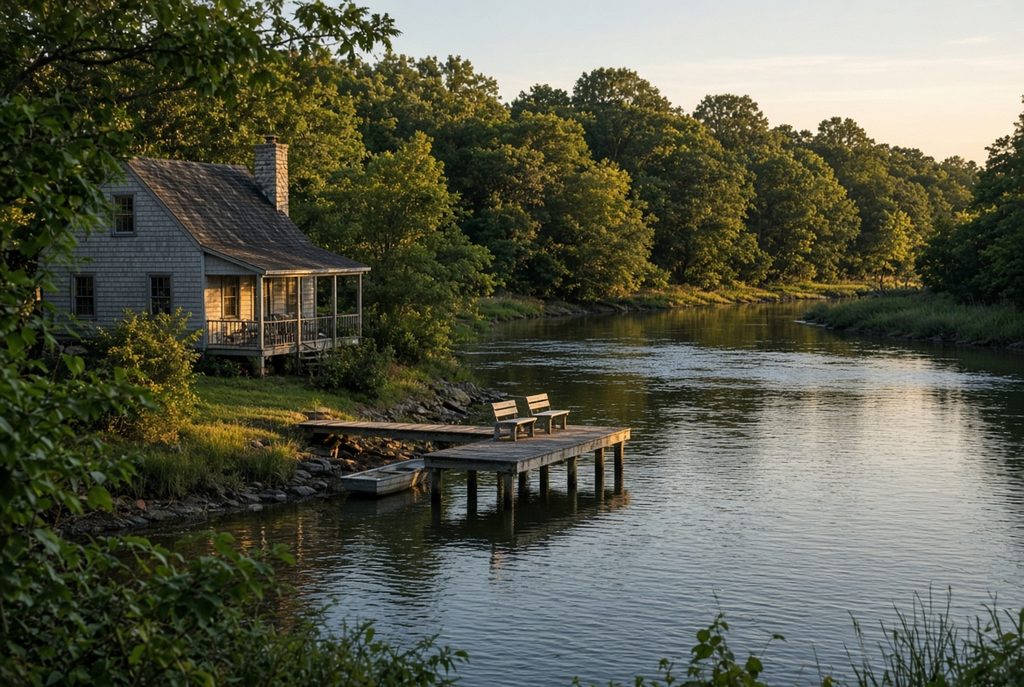 Waterfront home on tidal creek in Hollywood Maryland, St. Mary's County neighborhoods near the Patuxent River