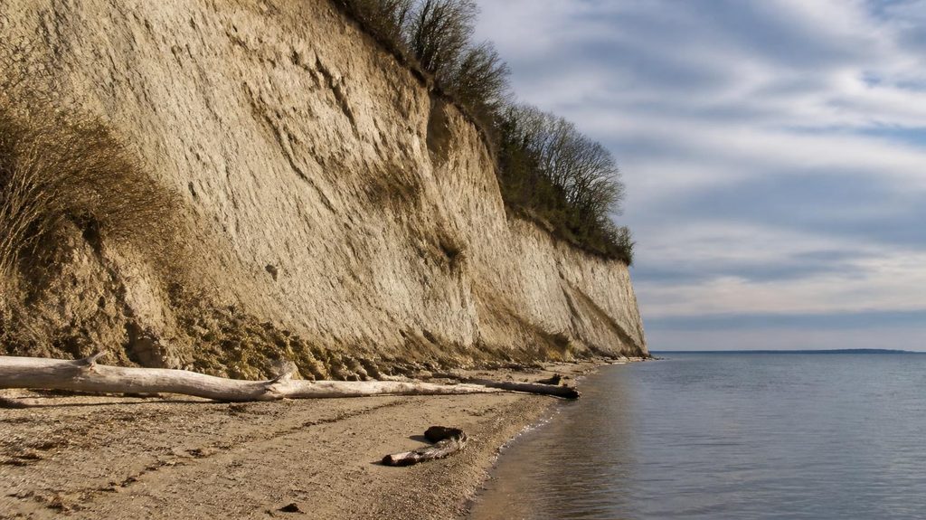 Calvert Cliffs on the Chesapeake Bay, Southern Maryland waterfront