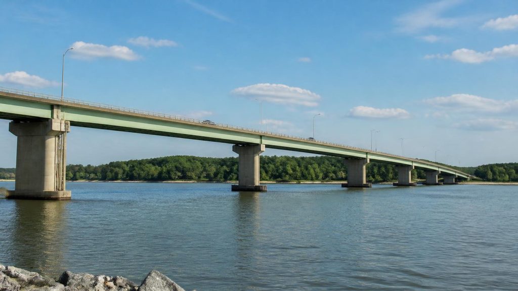 Harry W. Nice Memorial Bridge Route 301 connecting Dahlgren Virginia to Charles County Maryland