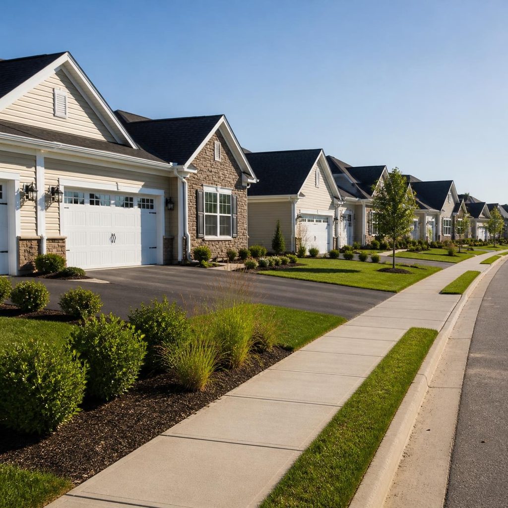White Plains Maryland 55 plus active adult villa community Parklands